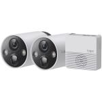 2 Camaras De Vigilancia Tp-Link TAPO C420S2 2K QHD WI-FI Alarma Vision Nocturna Exterior Con Bateria OUTLET